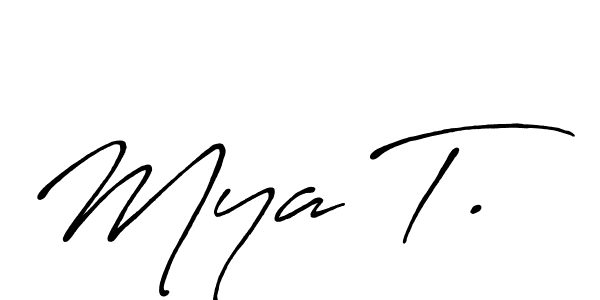 It looks lik you need a new signature style for name Mya T.. Design unique handwritten (Antro_Vectra_Bolder) signature with our free signature maker in just a few clicks. Mya T. signature style 7 images and pictures png