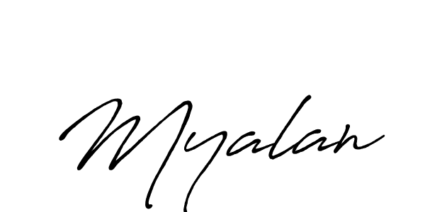 Also You can easily find your signature by using the search form. We will create Myalan name handwritten signature images for you free of cost using Antro_Vectra_Bolder sign style. Myalan signature style 7 images and pictures png