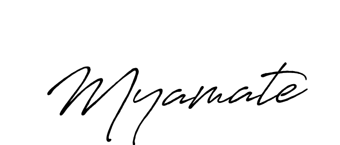 Similarly Antro_Vectra_Bolder is the best handwritten signature design. Signature creator online .You can use it as an online autograph creator for name Myamate. Myamate signature style 7 images and pictures png