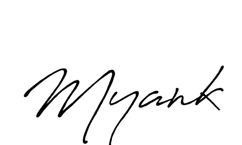 Create a beautiful signature design for name Myank. With this signature (Antro_Vectra_Bolder) fonts, you can make a handwritten signature for free. Myank signature style 7 images and pictures png