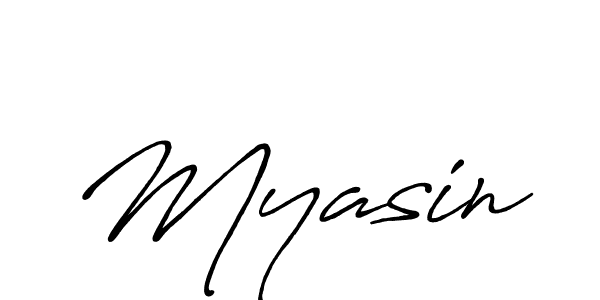 Myasin stylish signature style. Best Handwritten Sign (Antro_Vectra_Bolder) for my name. Handwritten Signature Collection Ideas for my name Myasin. Myasin signature style 7 images and pictures png