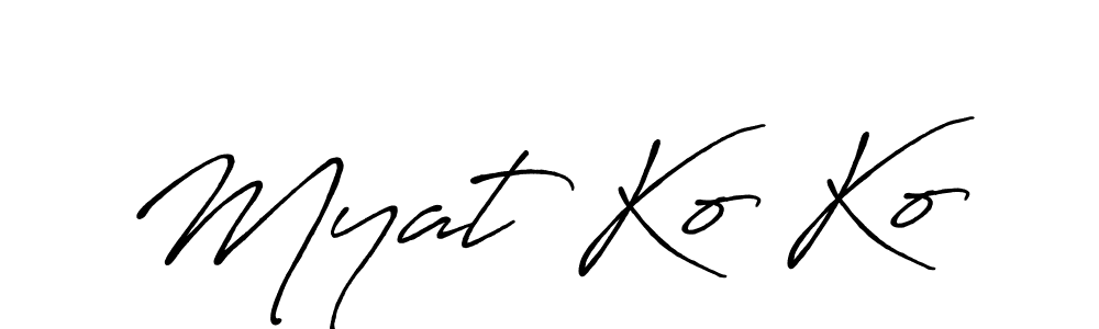 How to Draw Myat Ko Ko signature style? Antro_Vectra_Bolder is a latest design signature styles for name Myat Ko Ko. Myat Ko Ko signature style 7 images and pictures png