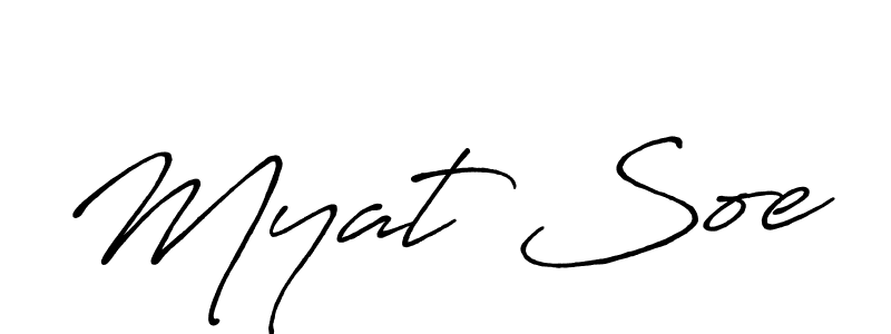 Use a signature maker to create a handwritten signature online. With this signature software, you can design (Antro_Vectra_Bolder) your own signature for name Myat Soe. Myat Soe signature style 7 images and pictures png