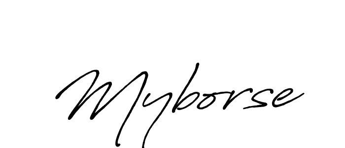 Myborse stylish signature style. Best Handwritten Sign (Antro_Vectra_Bolder) for my name. Handwritten Signature Collection Ideas for my name Myborse. Myborse signature style 7 images and pictures png