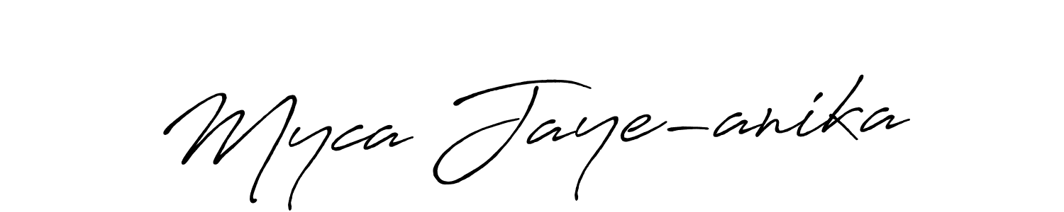 Once you've used our free online signature maker to create your best signature Antro_Vectra_Bolder style, it's time to enjoy all of the benefits that Myca Jaye-anika name signing documents. Myca Jaye-anika signature style 7 images and pictures png