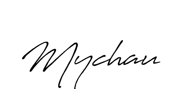 Mychau stylish signature style. Best Handwritten Sign (Antro_Vectra_Bolder) for my name. Handwritten Signature Collection Ideas for my name Mychau. Mychau signature style 7 images and pictures png