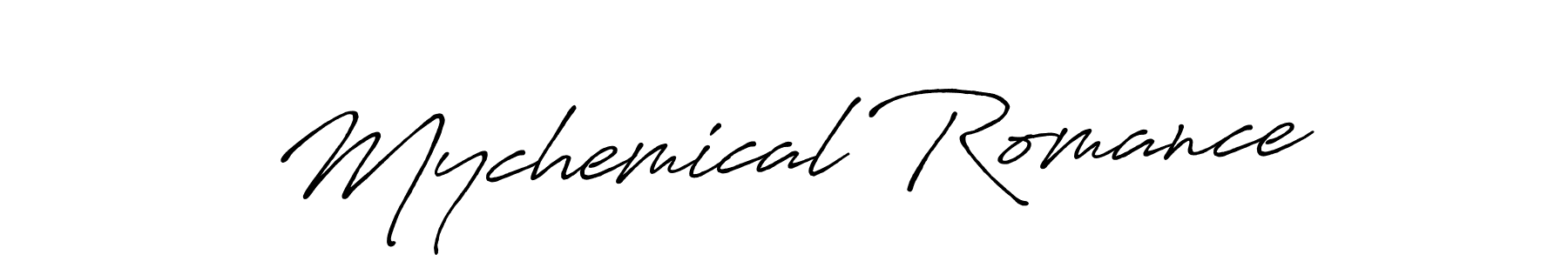 Create a beautiful signature design for name Mychemical Romance. With this signature (Antro_Vectra_Bolder) fonts, you can make a handwritten signature for free. Mychemical Romance signature style 7 images and pictures png