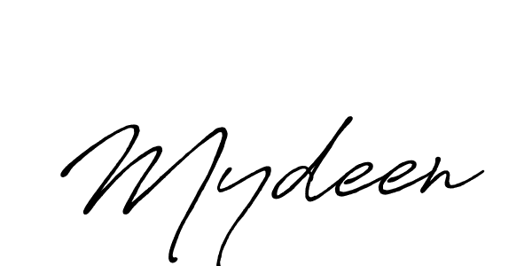 Make a beautiful signature design for name Mydeen. Use this online signature maker to create a handwritten signature for free. Mydeen signature style 7 images and pictures png