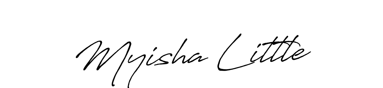 Antro_Vectra_Bolder is a professional signature style that is perfect for those who want to add a touch of class to their signature. It is also a great choice for those who want to make their signature more unique. Get Myisha Little name to fancy signature for free. Myisha Little signature style 7 images and pictures png