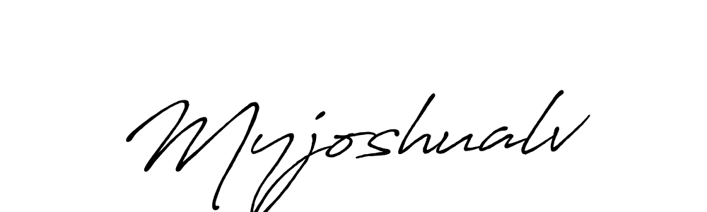 Use a signature maker to create a handwritten signature online. With this signature software, you can design (Antro_Vectra_Bolder) your own signature for name Myjoshualv. Myjoshualv signature style 7 images and pictures png