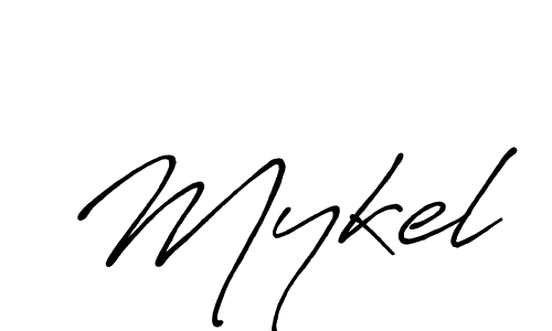 The best way (Antro_Vectra_Bolder) to make a short signature is to pick only two or three words in your name. The name Mykel include a total of six letters. For converting this name. Mykel signature style 7 images and pictures png