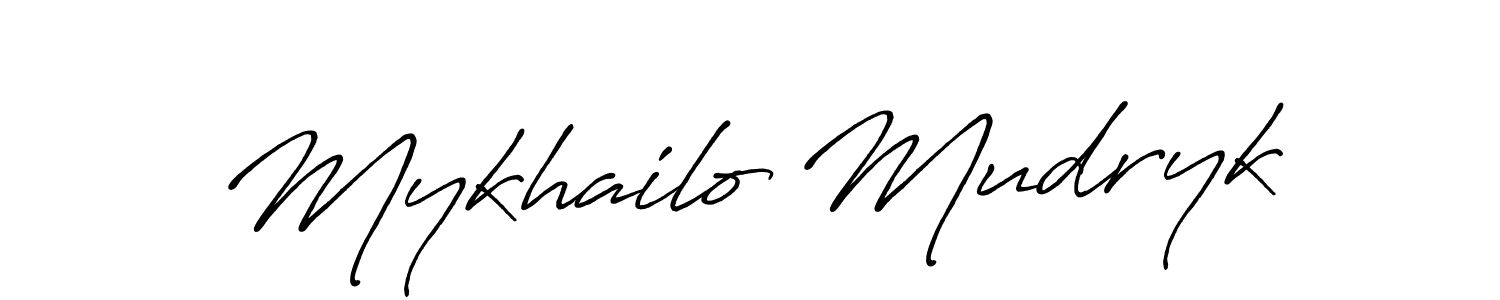 Antro_Vectra_Bolder is a professional signature style that is perfect for those who want to add a touch of class to their signature. It is also a great choice for those who want to make their signature more unique. Get Mykhailo Mudryk name to fancy signature for free. Mykhailo Mudryk signature style 7 images and pictures png