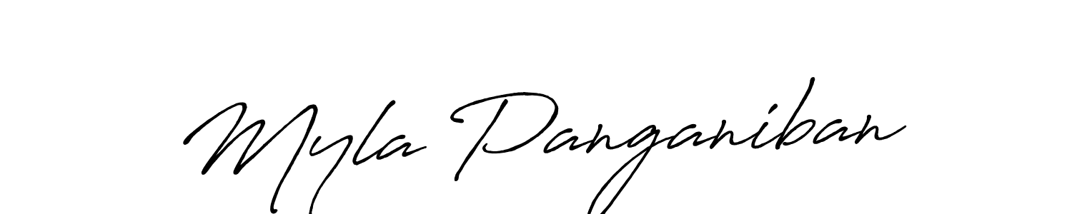 Also we have Myla Panganiban name is the best signature style. Create professional handwritten signature collection using Antro_Vectra_Bolder autograph style. Myla Panganiban signature style 7 images and pictures png