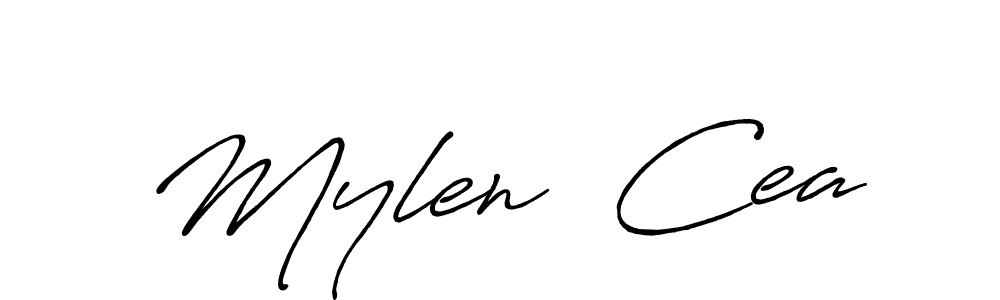 Check out images of Autograph of Mylen  Cea name. Actor Mylen  Cea Signature Style. Antro_Vectra_Bolder is a professional sign style online. Mylen  Cea signature style 7 images and pictures png