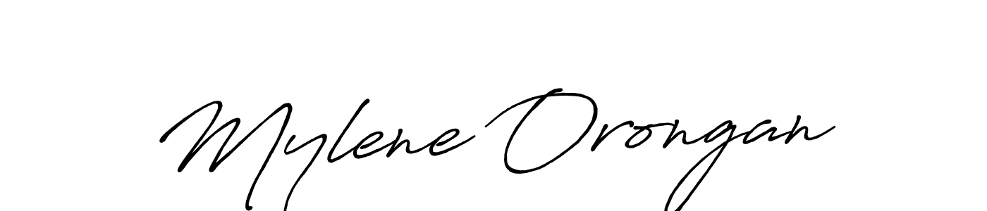 It looks lik you need a new signature style for name Mylene Orongan. Design unique handwritten (Antro_Vectra_Bolder) signature with our free signature maker in just a few clicks. Mylene Orongan signature style 7 images and pictures png