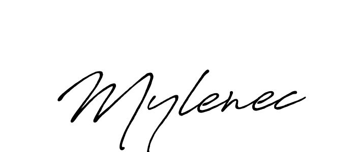 Create a beautiful signature design for name Mylenec. With this signature (Antro_Vectra_Bolder) fonts, you can make a handwritten signature for free. Mylenec signature style 7 images and pictures png