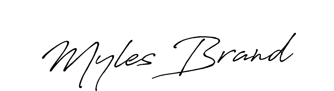 Myles Brand stylish signature style. Best Handwritten Sign (Antro_Vectra_Bolder) for my name. Handwritten Signature Collection Ideas for my name Myles Brand. Myles Brand signature style 7 images and pictures png