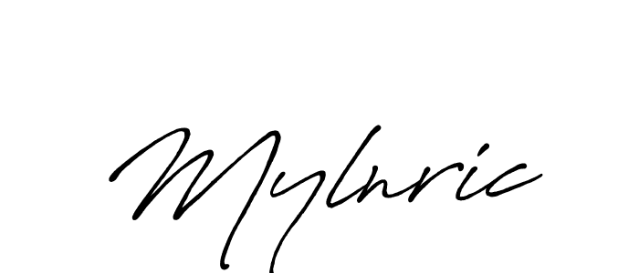 Use a signature maker to create a handwritten signature online. With this signature software, you can design (Antro_Vectra_Bolder) your own signature for name Mylnric. Mylnric signature style 7 images and pictures png