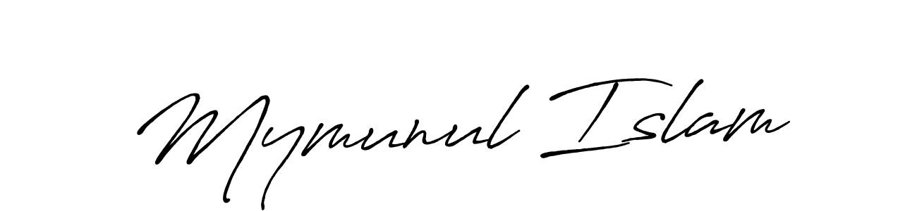 How to make Mymunul Islam signature? Antro_Vectra_Bolder is a professional autograph style. Create handwritten signature for Mymunul Islam name. Mymunul Islam signature style 7 images and pictures png