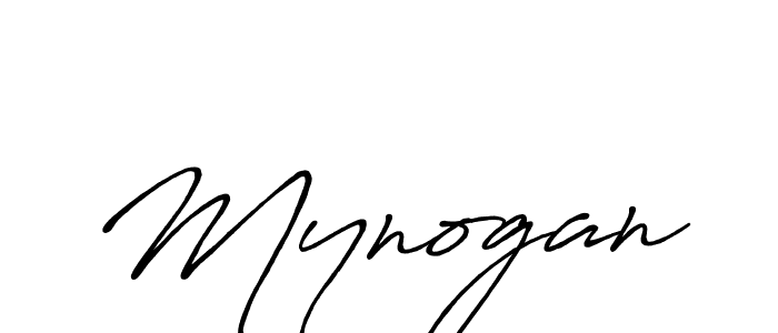 Make a beautiful signature design for name Mynogan. With this signature (Antro_Vectra_Bolder) style, you can create a handwritten signature for free. Mynogan signature style 7 images and pictures png