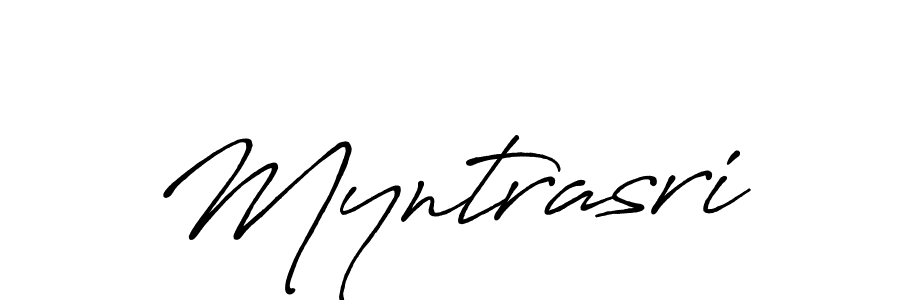 Also we have Myntrasri name is the best signature style. Create professional handwritten signature collection using Antro_Vectra_Bolder autograph style. Myntrasri signature style 7 images and pictures png