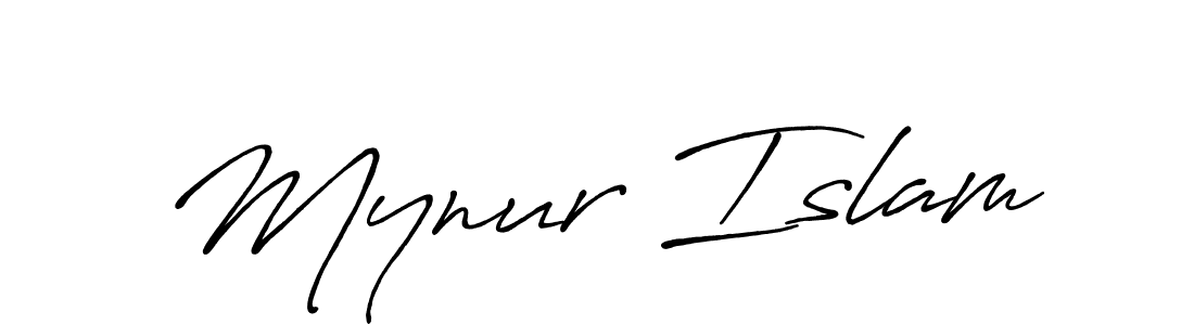 How to make Mynur Islam signature? Antro_Vectra_Bolder is a professional autograph style. Create handwritten signature for Mynur Islam name. Mynur Islam signature style 7 images and pictures png