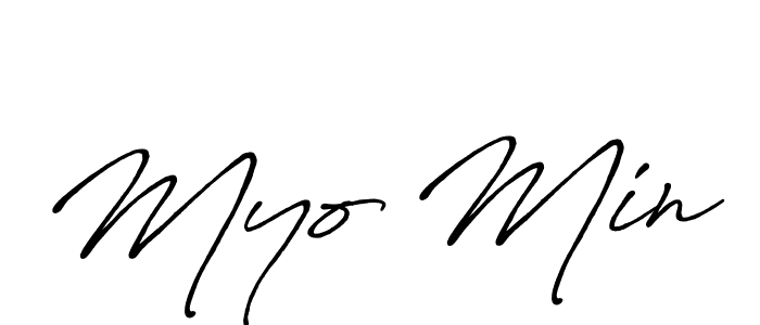 Similarly Antro_Vectra_Bolder is the best handwritten signature design. Signature creator online .You can use it as an online autograph creator for name Myo Min. Myo Min signature style 7 images and pictures png