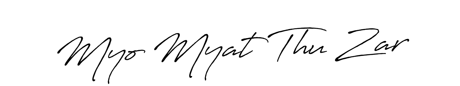 Use a signature maker to create a handwritten signature online. With this signature software, you can design (Antro_Vectra_Bolder) your own signature for name Myo Myat Thu Zar. Myo Myat Thu Zar signature style 7 images and pictures png