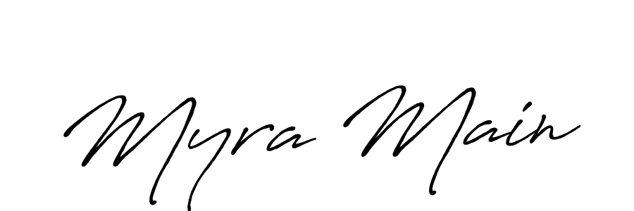 Also we have Myra Main name is the best signature style. Create professional handwritten signature collection using Antro_Vectra_Bolder autograph style. Myra Main signature style 7 images and pictures png