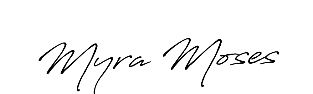 Make a beautiful signature design for name Myra Moses. With this signature (Antro_Vectra_Bolder) style, you can create a handwritten signature for free. Myra Moses signature style 7 images and pictures png