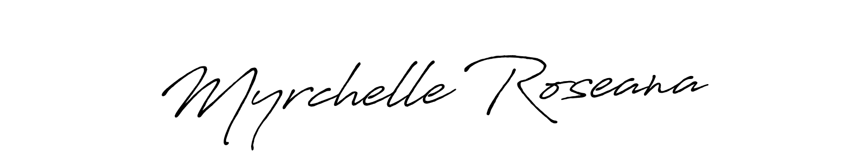 It looks lik you need a new signature style for name Myrchelle Roseana. Design unique handwritten (Antro_Vectra_Bolder) signature with our free signature maker in just a few clicks. Myrchelle Roseana signature style 7 images and pictures png