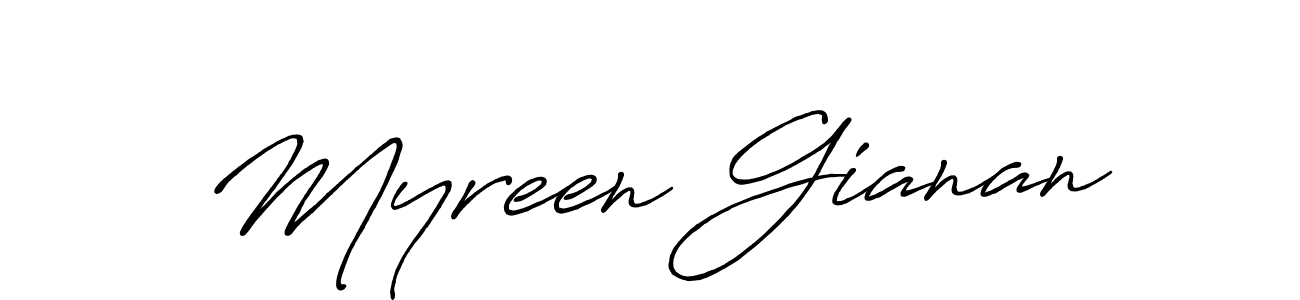 Make a beautiful signature design for name Myreen Gianan. Use this online signature maker to create a handwritten signature for free. Myreen Gianan signature style 7 images and pictures png