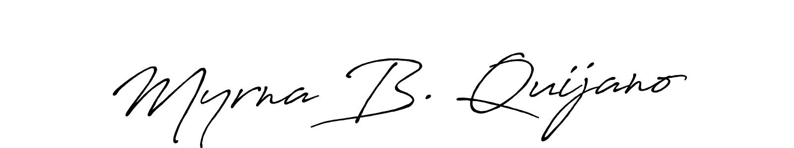 You can use this online signature creator to create a handwritten signature for the name Myrna B. Quijano. This is the best online autograph maker. Myrna B. Quijano signature style 7 images and pictures png