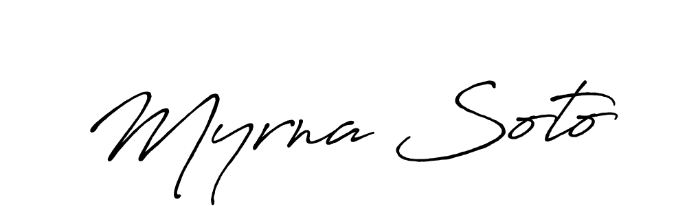 Also You can easily find your signature by using the search form. We will create Myrna Soto name handwritten signature images for you free of cost using Antro_Vectra_Bolder sign style. Myrna Soto signature style 7 images and pictures png