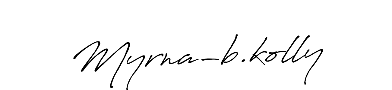 Design your own signature with our free online signature maker. With this signature software, you can create a handwritten (Antro_Vectra_Bolder) signature for name Myrna-b.kolly. Myrna-b.kolly signature style 7 images and pictures png