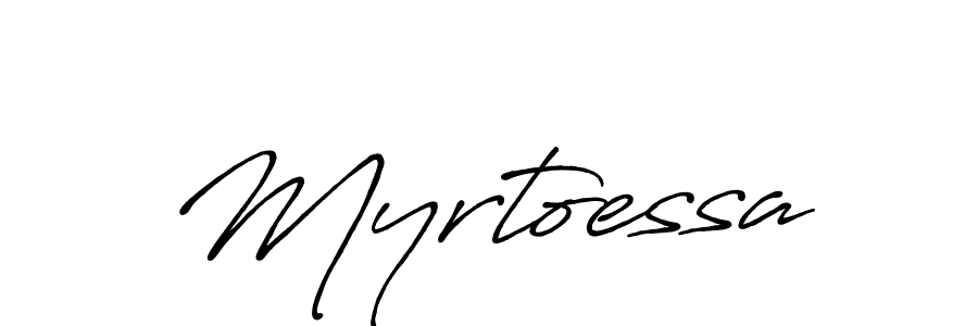 if you are searching for the best signature style for your name Myrtoessa. so please give up your signature search. here we have designed multiple signature styles  using Antro_Vectra_Bolder. Myrtoessa signature style 7 images and pictures png