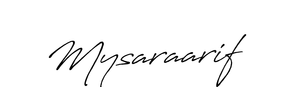 You should practise on your own different ways (Antro_Vectra_Bolder) to write your name (Mysaraarif) in signature. don't let someone else do it for you. Mysaraarif signature style 7 images and pictures png