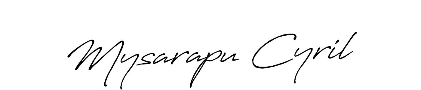 Make a short Mysarapu Cyril signature style. Manage your documents anywhere anytime using Antro_Vectra_Bolder. Create and add eSignatures, submit forms, share and send files easily. Mysarapu Cyril signature style 7 images and pictures png