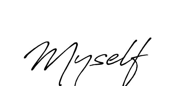 This is the best signature style for the Myself name. Also you like these signature font (Antro_Vectra_Bolder). Mix name signature. Myself signature style 7 images and pictures png