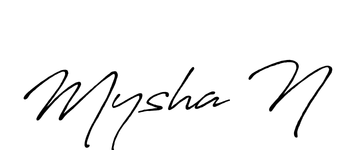 This is the best signature style for the Mysha N name. Also you like these signature font (Antro_Vectra_Bolder). Mix name signature. Mysha N signature style 7 images and pictures png