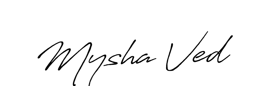Best and Professional Signature Style for Mysha Ved. Antro_Vectra_Bolder Best Signature Style Collection. Mysha Ved signature style 7 images and pictures png