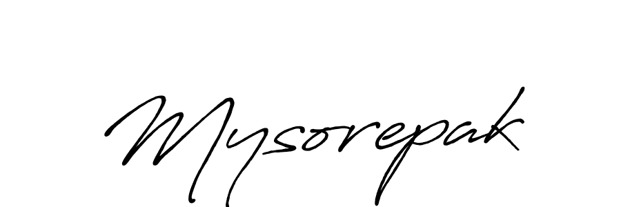 Design your own signature with our free online signature maker. With this signature software, you can create a handwritten (Antro_Vectra_Bolder) signature for name Mysorepak. Mysorepak signature style 7 images and pictures png