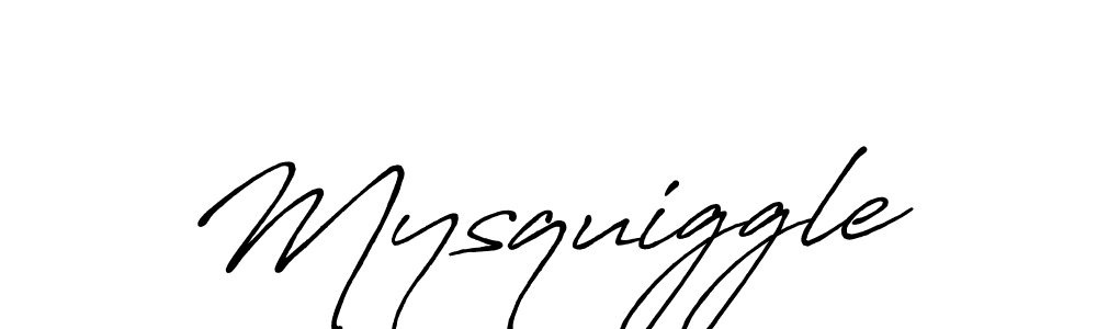 Create a beautiful signature design for name Mysquiggle. With this signature (Antro_Vectra_Bolder) fonts, you can make a handwritten signature for free. Mysquiggle signature style 7 images and pictures png