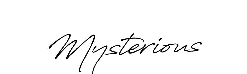 Also we have Mysterious name is the best signature style. Create professional handwritten signature collection using Antro_Vectra_Bolder autograph style. Mysterious signature style 7 images and pictures png