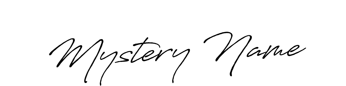Design your own signature with our free online signature maker. With this signature software, you can create a handwritten (Antro_Vectra_Bolder) signature for name Mystery Name. Mystery Name signature style 7 images and pictures png