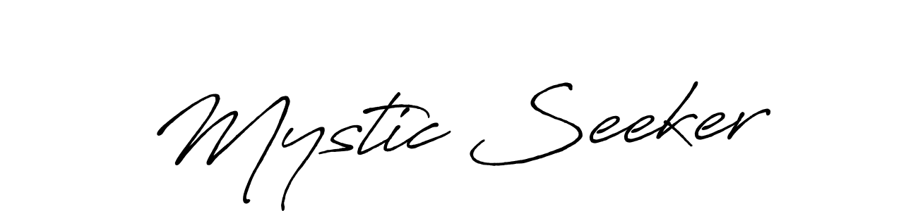 It looks lik you need a new signature style for name Mystic Seeker. Design unique handwritten (Antro_Vectra_Bolder) signature with our free signature maker in just a few clicks. Mystic Seeker signature style 7 images and pictures png