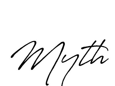 Myth stylish signature style. Best Handwritten Sign (Antro_Vectra_Bolder) for my name. Handwritten Signature Collection Ideas for my name Myth. Myth signature style 7 images and pictures png