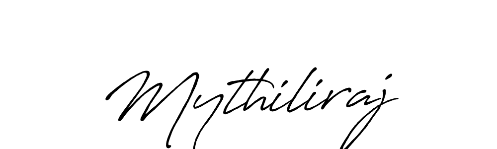 Create a beautiful signature design for name Mythiliraj. With this signature (Antro_Vectra_Bolder) fonts, you can make a handwritten signature for free. Mythiliraj signature style 7 images and pictures png
