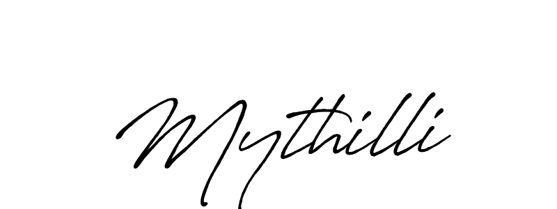 Create a beautiful signature design for name Mythilli. With this signature (Antro_Vectra_Bolder) fonts, you can make a handwritten signature for free. Mythilli signature style 7 images and pictures png