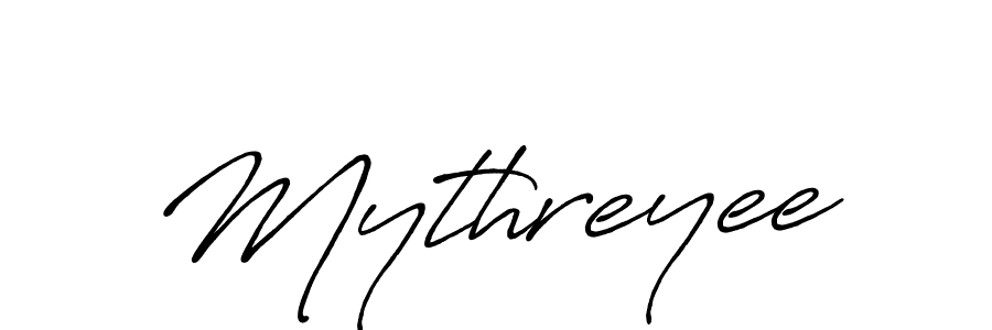 Design your own signature with our free online signature maker. With this signature software, you can create a handwritten (Antro_Vectra_Bolder) signature for name Mythreyee. Mythreyee signature style 7 images and pictures png